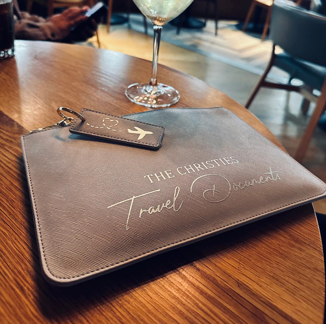 Personalised Document Wallet Travel Passport Holder Clutch & - Etsy | Etsy (US)