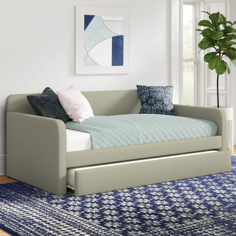 Chandita Upholstered Daybed with Trundle | Wayfair North America