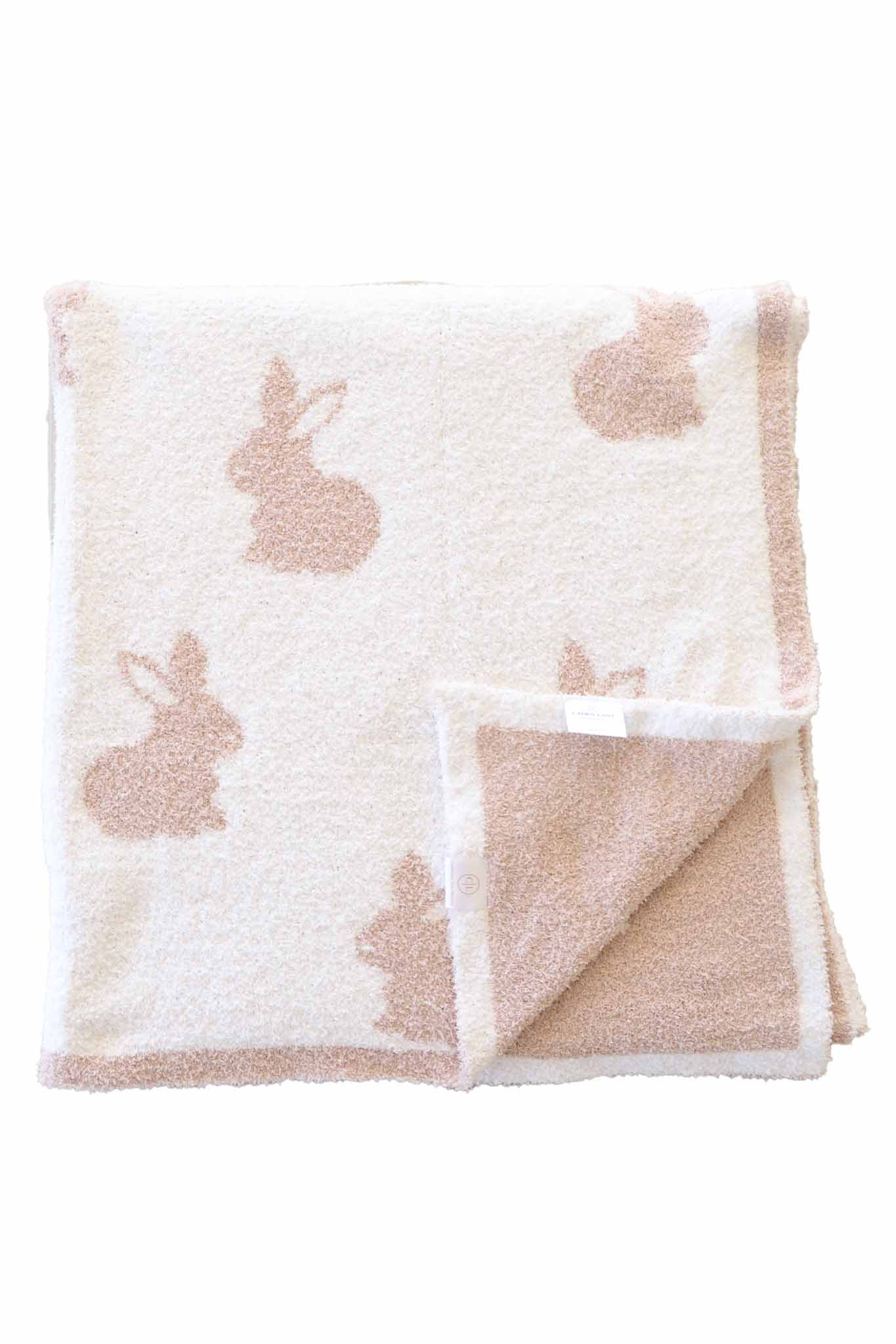 CuddleLane™ Luxe Blankets | Neutral Bunny Foo Foo | Caden Lane