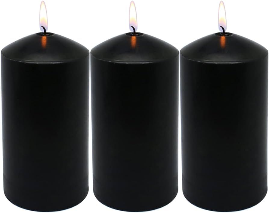 MISSYO 70 Hour Long Burning Unscented Pillar Candles, Dripless and Smokeless Candles for Home Wed... | Amazon (US)