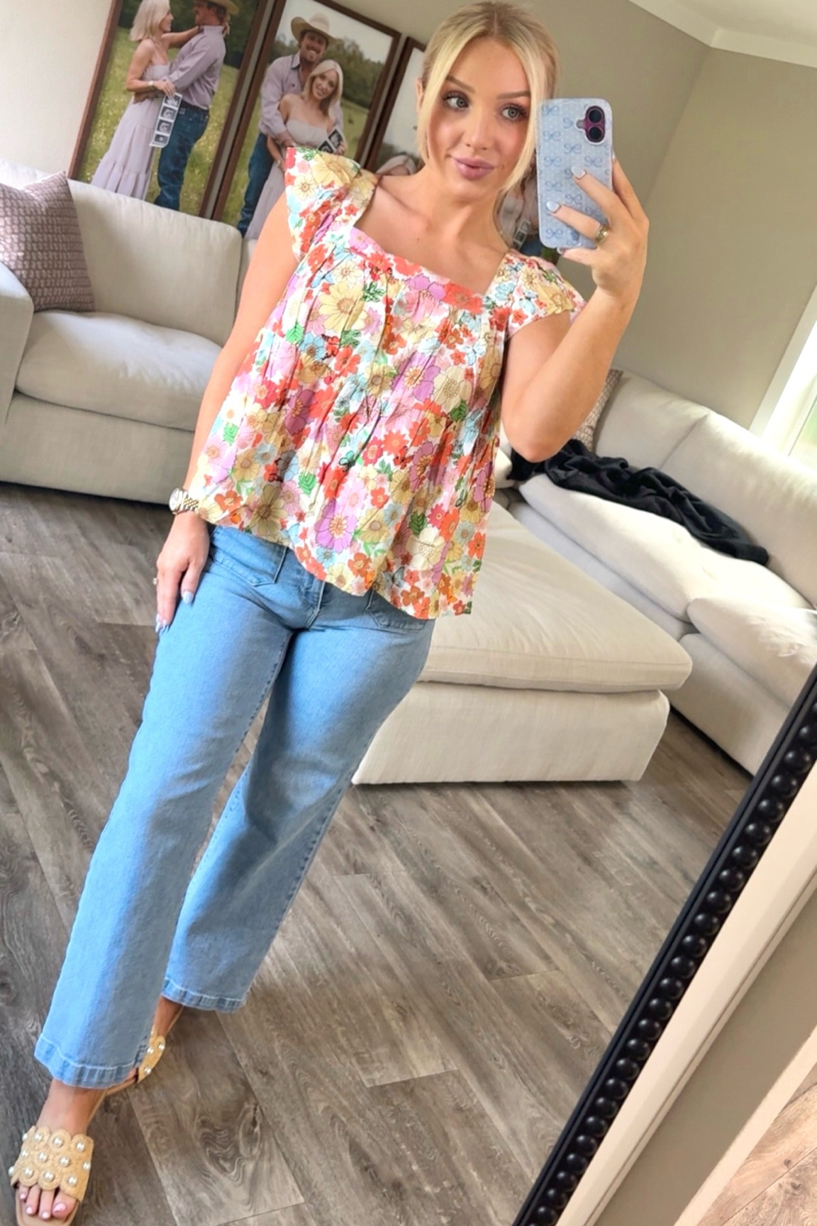 17 weeks pregnant lol. Last time wearing pants for sure! 🤣