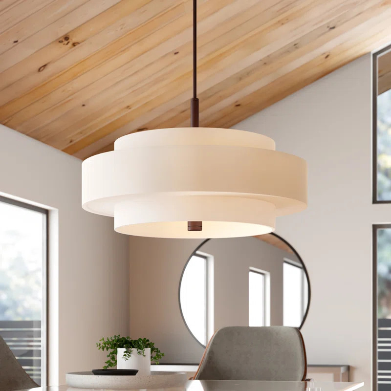 Paquette 5 - Light Shaded Drum Chandelier | Wayfair North America
