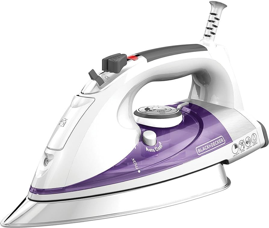 BLACK+DECKER IR1350S Professional Steam Iron with Stainless Steel Soleplate and Extra-Long Cord, ... | Amazon (US)