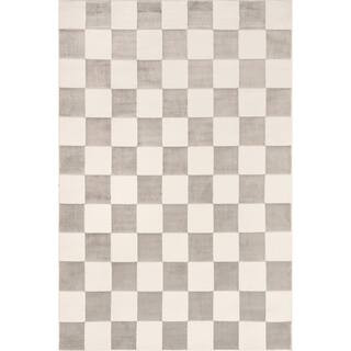 nuLOOM Zhuri Checkered Machine Washable Cream 5 ft. x 8 ft. Farmhouse Area Rug MEGR02A-508 - The ... | The Home Depot