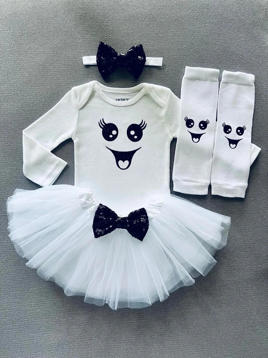 Halloween Ghost Baby Girl Outfit Ghost Costume Halloween - Etsy | Etsy (US)