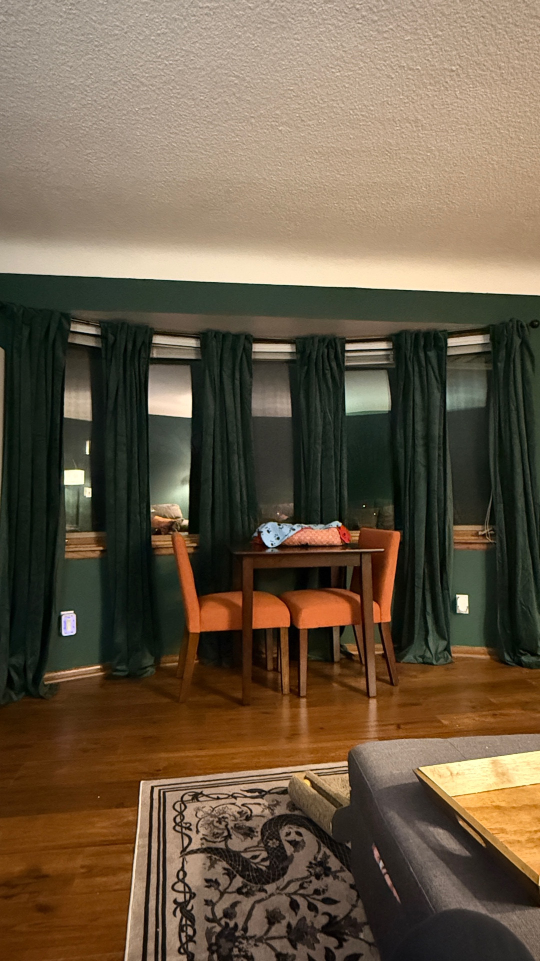 So freaking excited! I finally got a curtain rod that fits and my curtains UP in the front room which I am turning into a moody dark academia library. 

The wall color is Behr Secluded Woods

#LTKstorytime #LTKHome #LTKdayinmylife