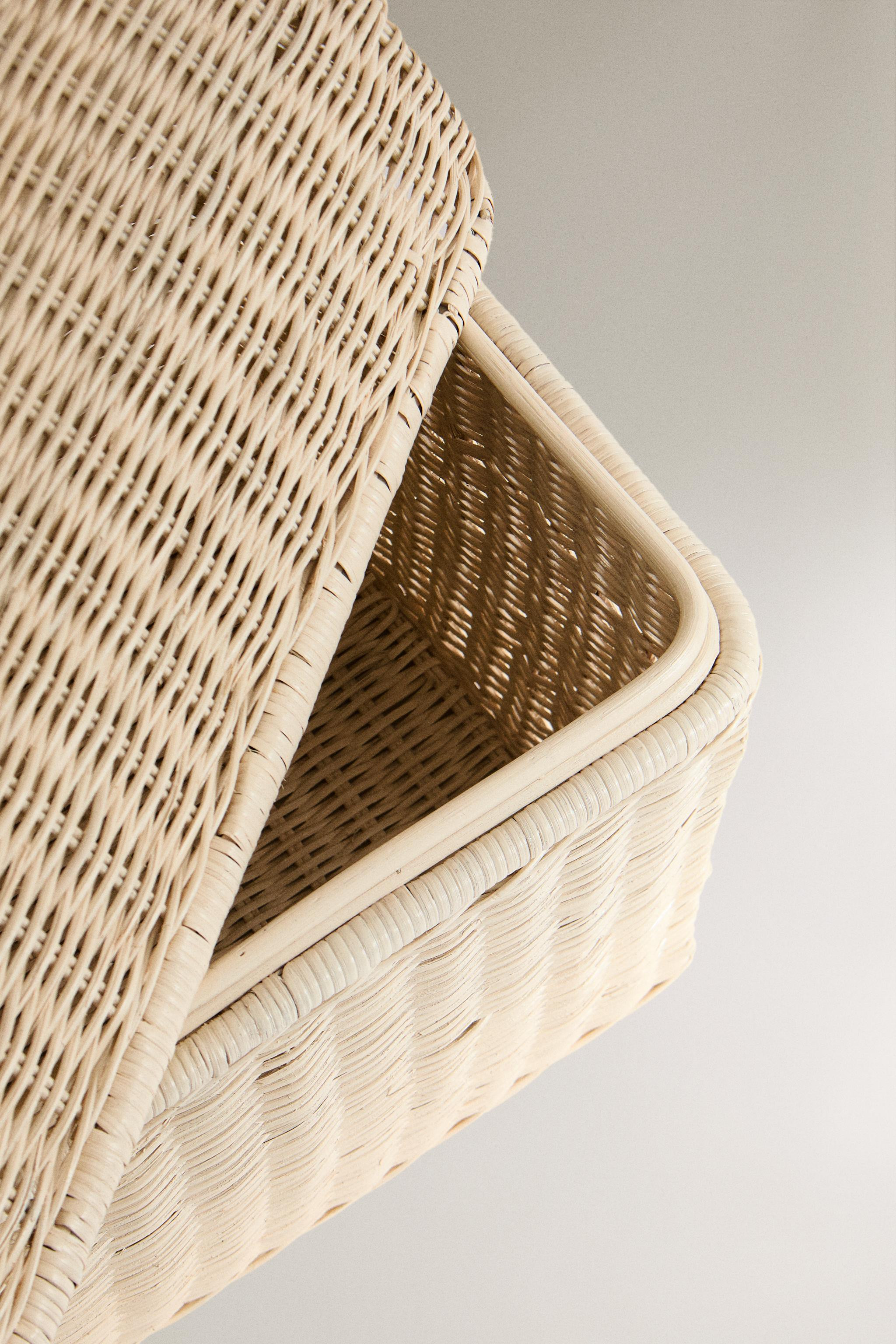 KIDS’ RATTAN BASKET WITH LID | Zara Canada