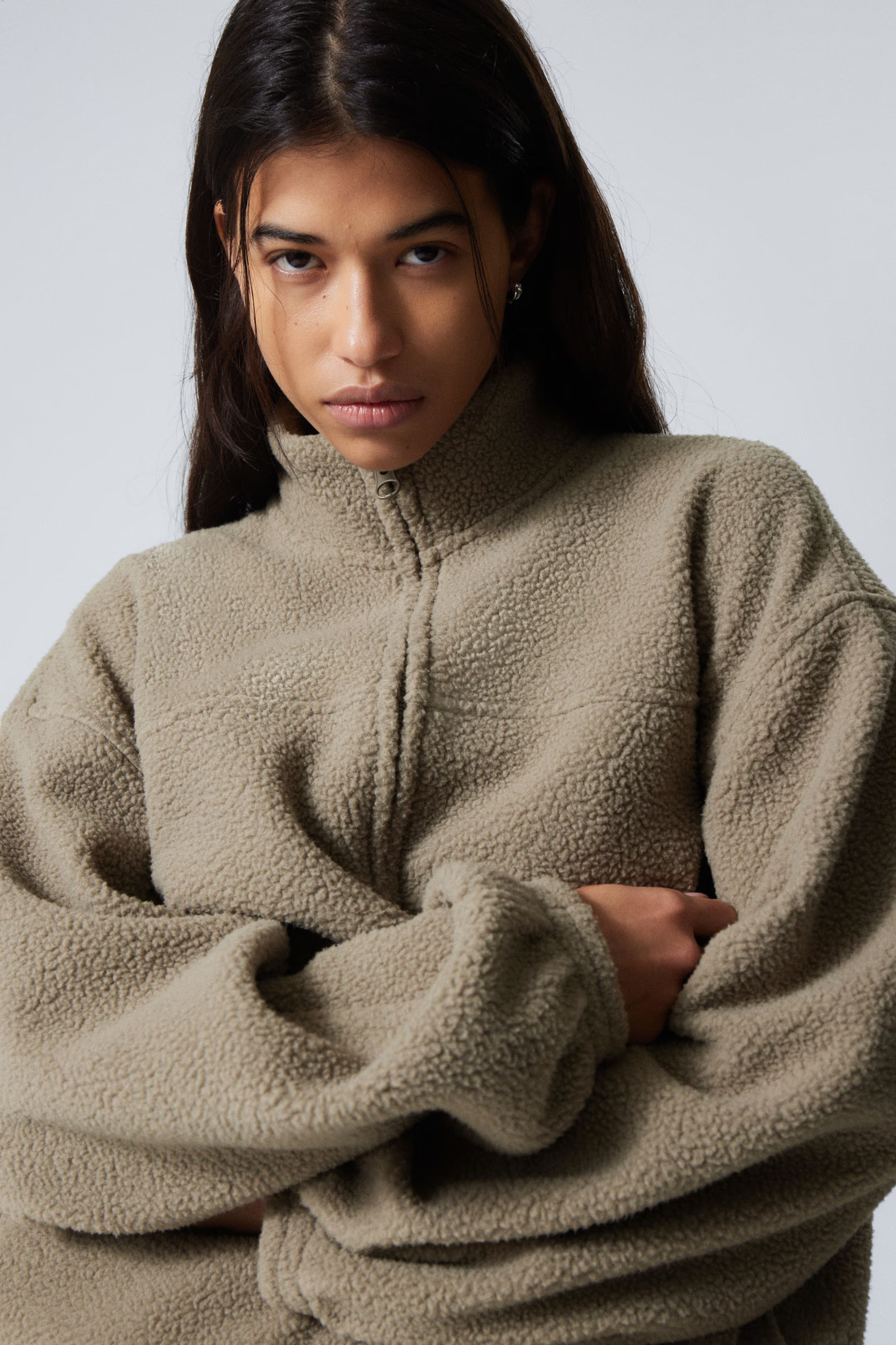 Fleece Zip Jacket | Weekday