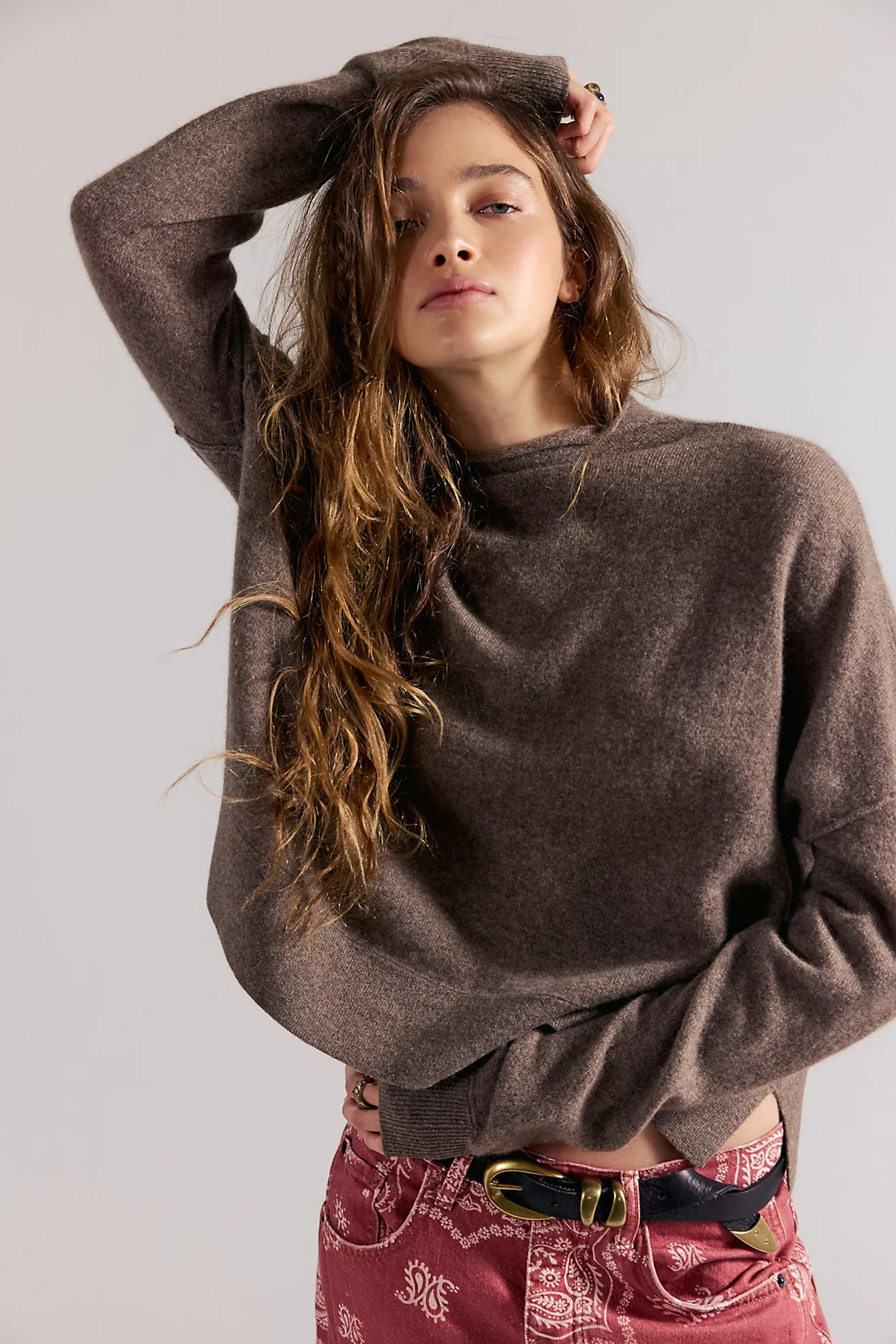 Ambrose Cashmere Turtleneck Sweater | Free People (UK)