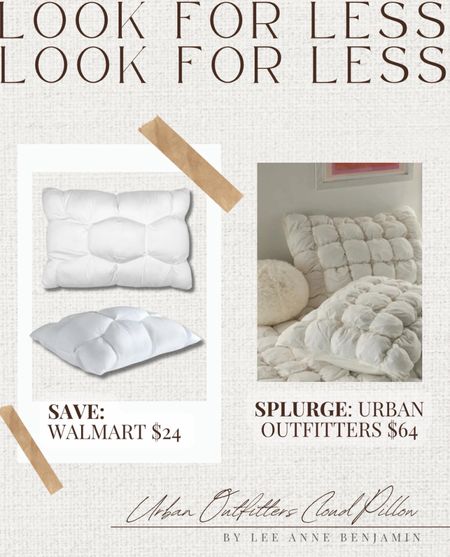 Urban Outfitters lookalike marshmallow pillow cases from Walmart! 

#LTKfindsunder50 #LTKstyletip #LTKhome
