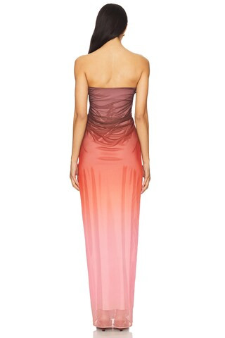 Lena Dress in Cranberry | Revolve Clothing (Global)