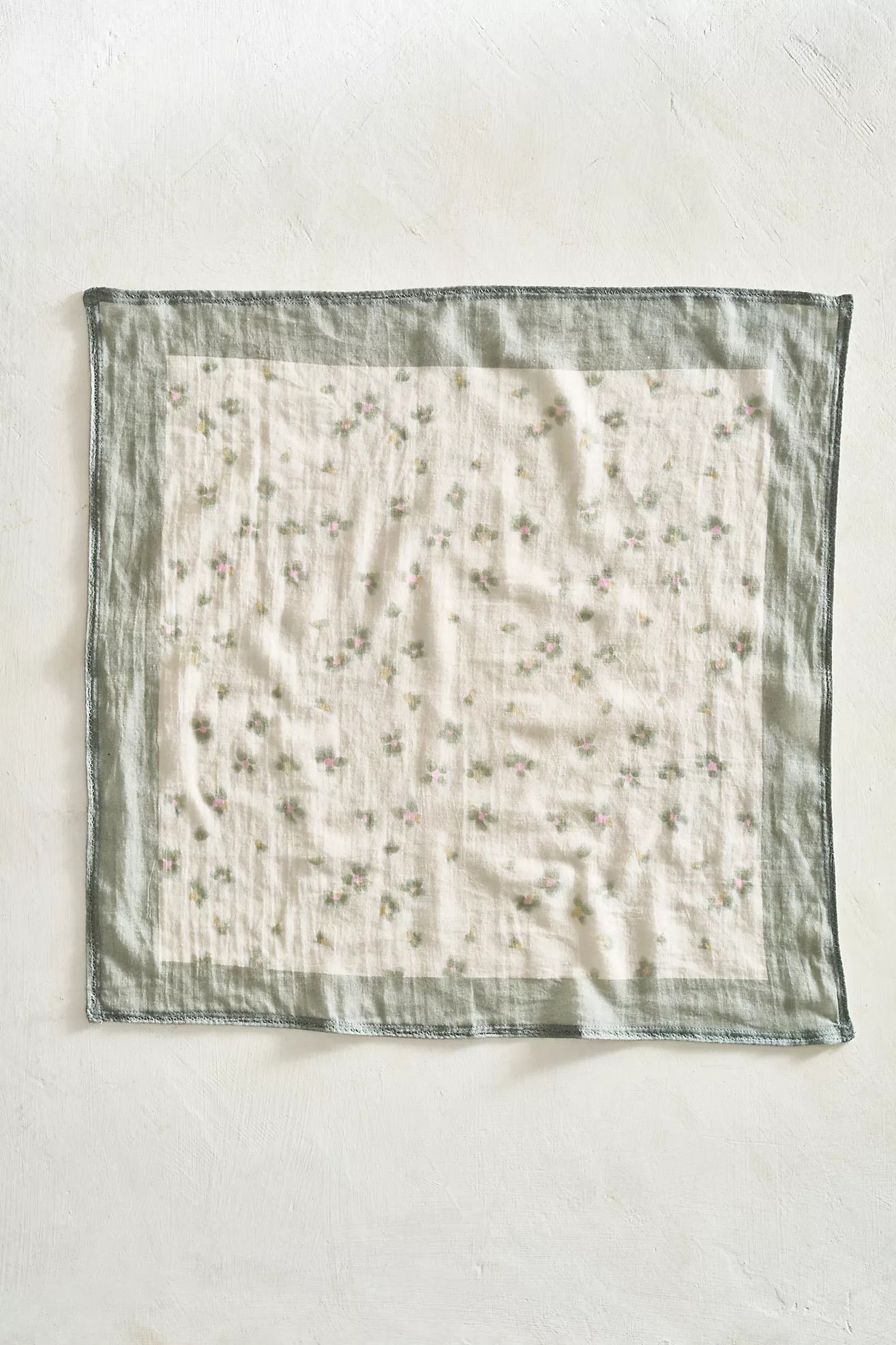 Watercolor Violets Gauze Bandana | Anthropologie (US)