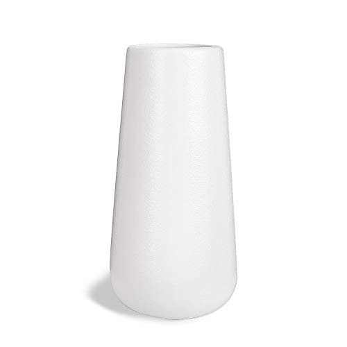 SANFERGE Ceramic Flower Vase for Home Décor Office Decoration, 8 Inch, White | Walmart (US)