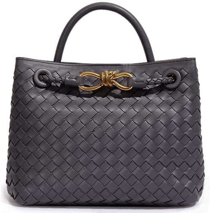 Woven Bags for Women Bowknot Small Tote Hobo Shoulder Crossbody Bags PU Leather Handwoven Satchel... | Amazon (US)