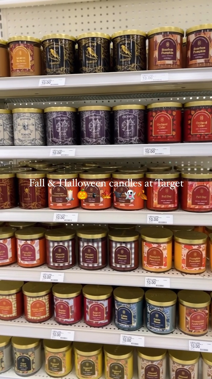 New fall and Halloween candles at Target! Two wick candles that are $10 each. 🕯️🎃🕷️🍁👻🐦‍⬛🍂

#LTKFindsUnder100 #LTKHome #LTKFindsUnder50