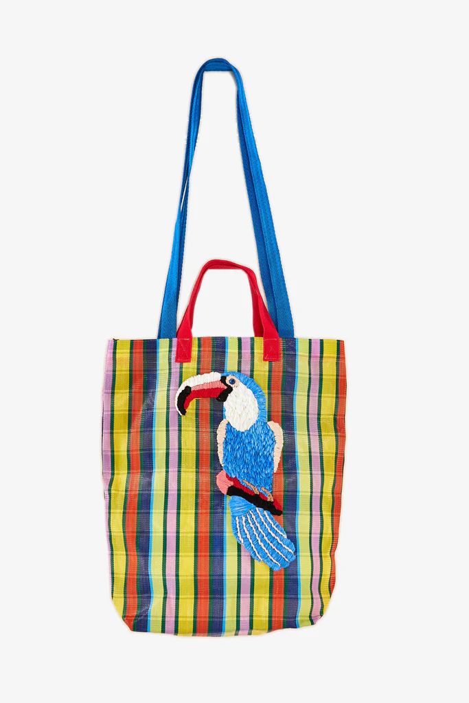 EMBROIDERED TOUCAN MARKET BAG | FarmRio