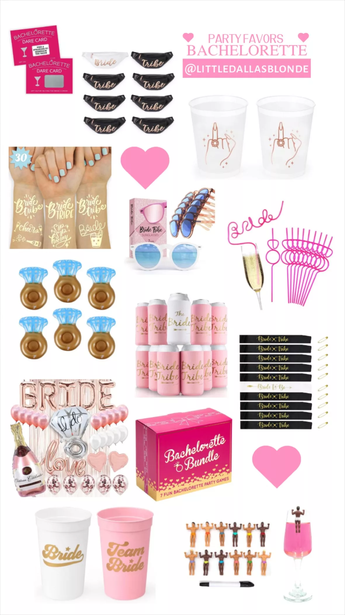 Livin' Well Bachelorette Party Kits – Bride Squad Bridal Bundle Packag –  Livin' Well