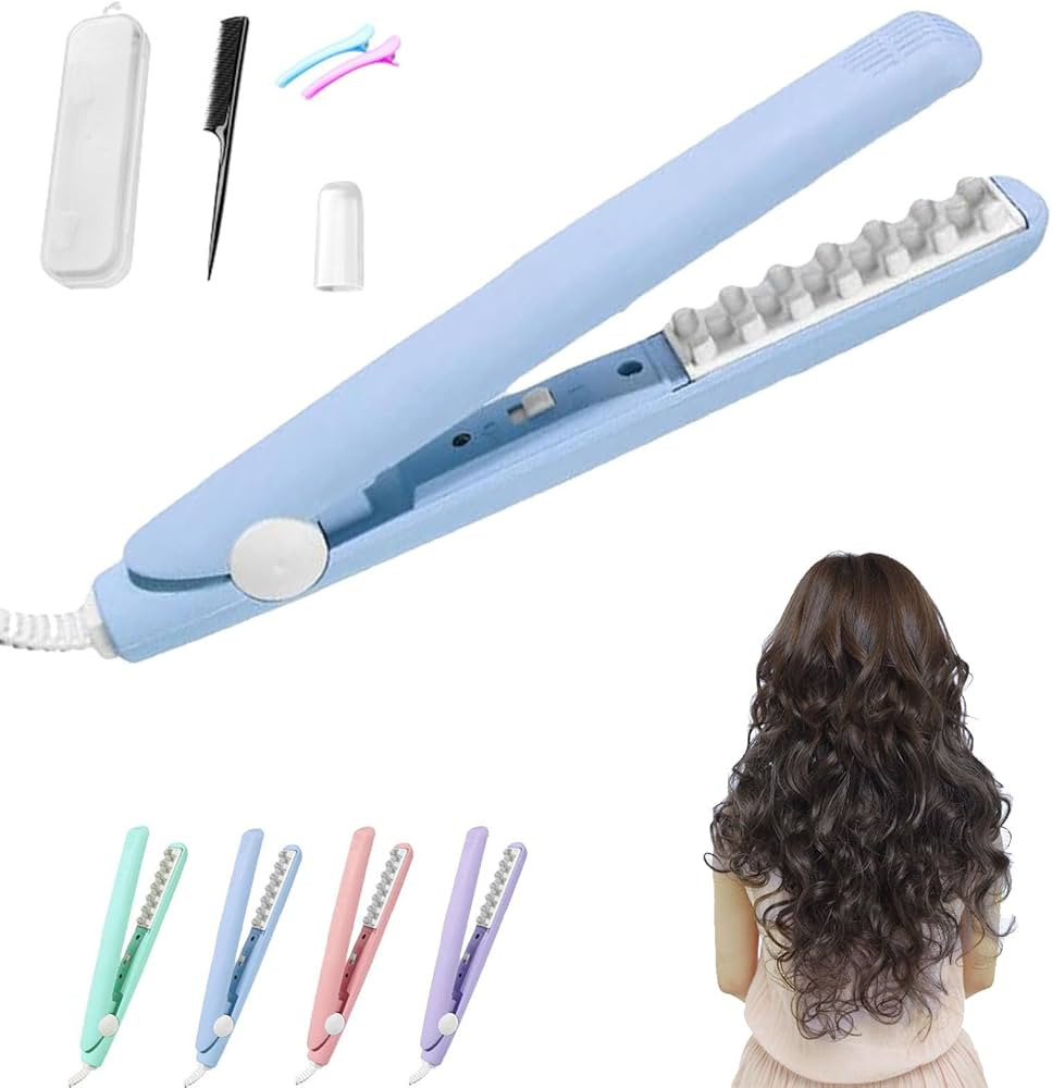 Mini Dual Purpose Curling Iron, 2-in-1 Mini Curling Iron for Hair, Mini Straightener Flat Iron (B... | Amazon (US)