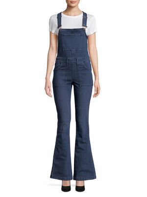 Design Lab - Classic Flared Overalls | Lord & Taylor