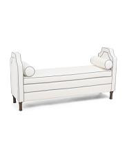 60x30x18 Arm Bench With Bolster Pillows | TJ Maxx