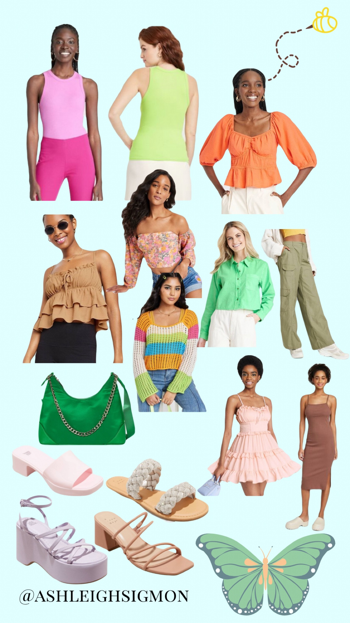 Spring at target

Spring summer sundress dress sandals shoes button up cargo pants tank top off the shoulder midi dress colorful bright affordable 

#LTKshoecrush #LTKSeasonal #LTKstyletip