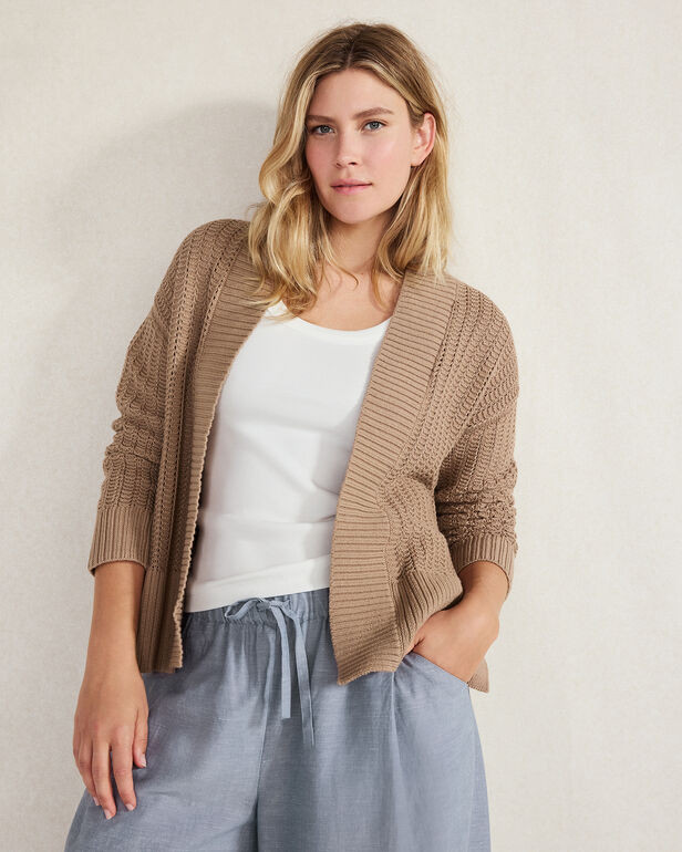 Organic Cotton Open Stitch Cardigan | Haven Well Within