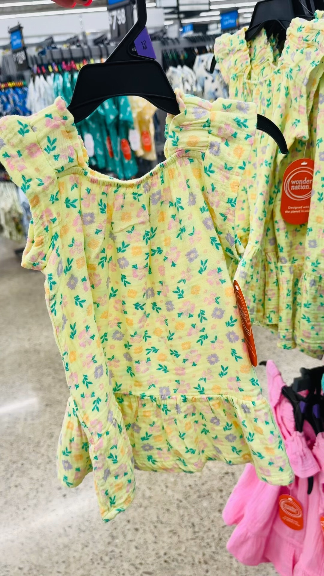 Twirl the day away in Wonder Nation's Flutter Sleeve Dress. An instant hit on a sunny day, this light and breezy dress slips on with ease and helps keep her looking cute and feeling cool all day long. From the sweet print to the ruffle hem, this adorbs dress is ideal for casual days at home with the fam or her next special event. Only at Walmart.

#LTKSeasonal #LTKkids #LTKVideo