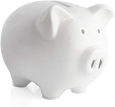KOHIENWO Piggy Bank,Child to Cherish Ceramic Pig Money Piggy Banks for Boys Girls Kids Blue | Amazon (US)