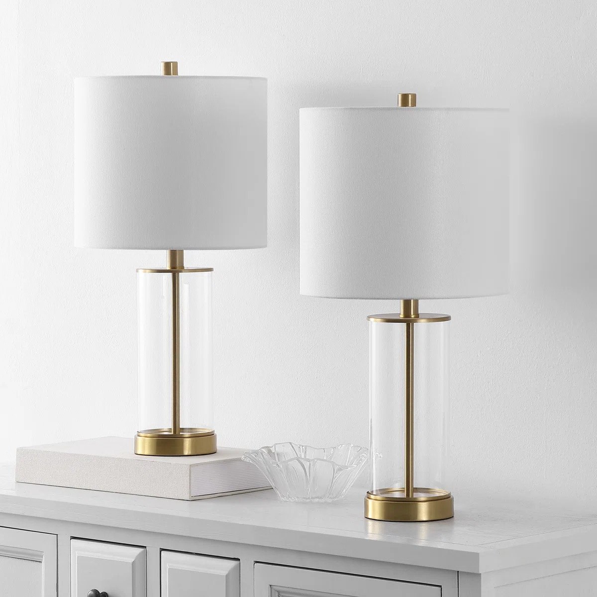 Anders Glass Table Lamp (Set of 2) | Wayfair North America