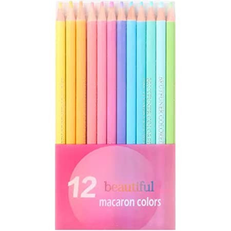 12 Pastel Color Pencil Set, Neon Colored Pencils for Adults, Kids, Artists, Pastel Pencils for Drawi | Amazon (US)