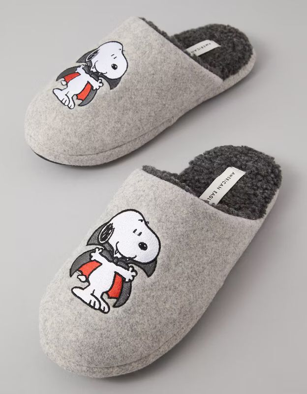 AE Halloween Snoopy Fleece Slipper | American Eagle Outfitters (US & CA)