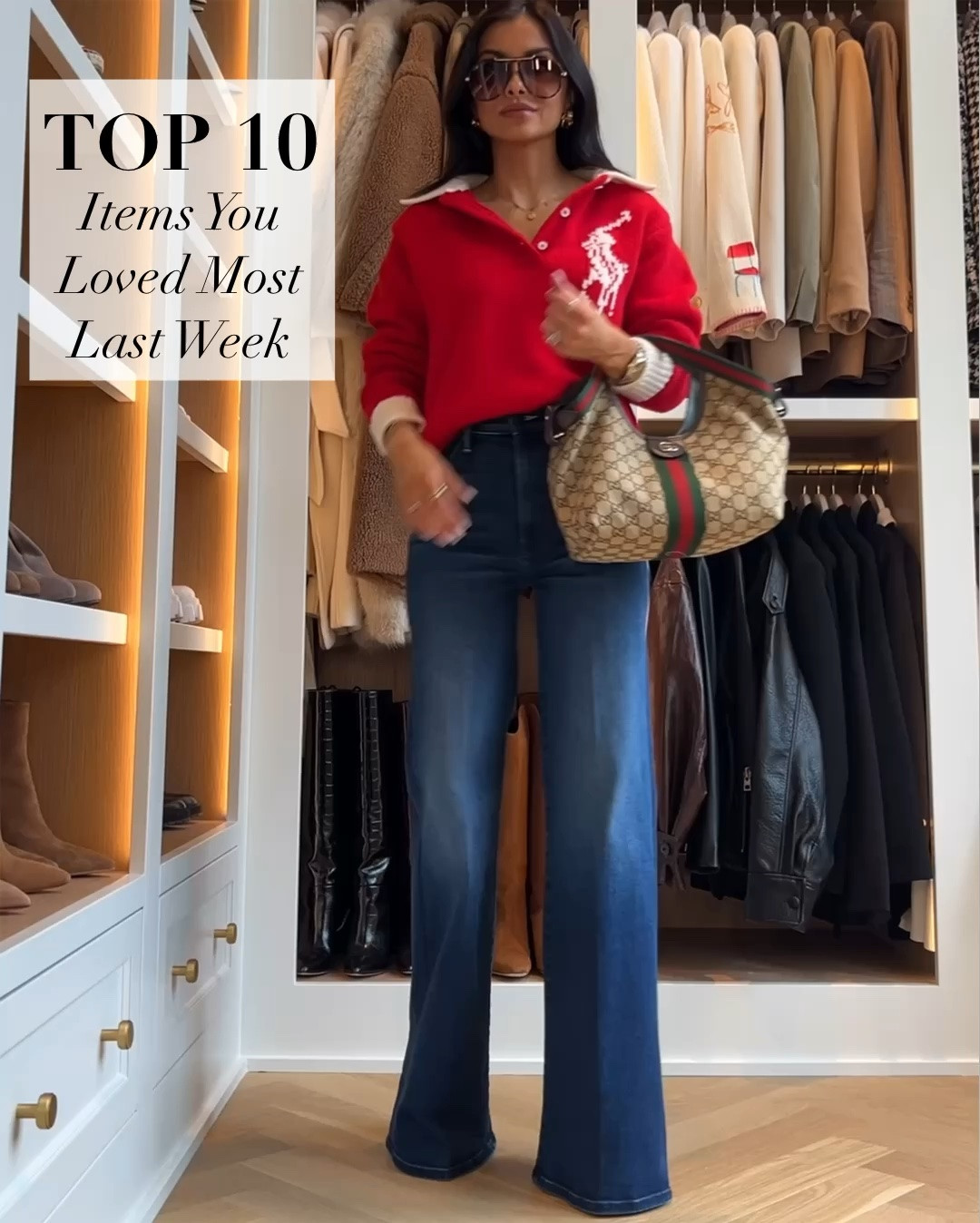 Last week’s best sellers 
Mother denim wearing a 23
Farm Rio sweater wearing an XXS 
Zara jackets wearing a small 
Citizens denim wearing a 23
Gucci Giglio bag size small

#LTKOver40 #LTKootd #LTKmomlife