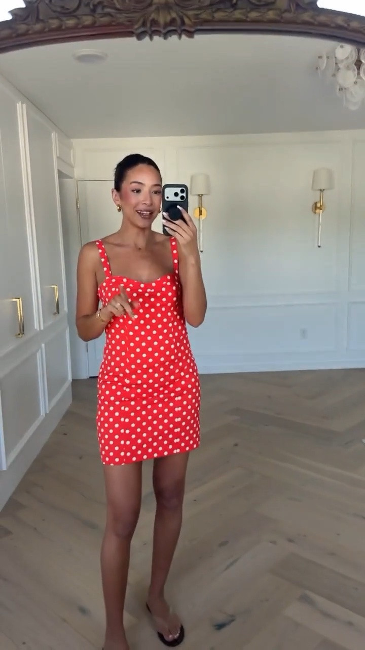 Use code NENA20 to save 20% off Anthropologie! This color is the perfect shade for summer and this mini dress can easily be dressed up or down! Wearing size S polka dot mini dress

summer outfit, summer dress, mini dress, red dress, mom outfit, postpartum outfit, casual outfit, dinner outfit, date night outfit, vacation outfit

#LTKSaleAlert #LTKSeasonal #LTKmomlife