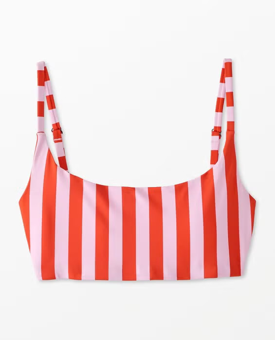 Women's Pink Lilac & Orange Spice Bikini Top - Size Adult M by Hanna Andersson | Hanna Andersson