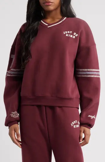 THE MAYFAIR GROUP Just Be Kind Sweatshirt in Maroon at Nordstrom Rack, Size Small/medium | Nordstrom Rack