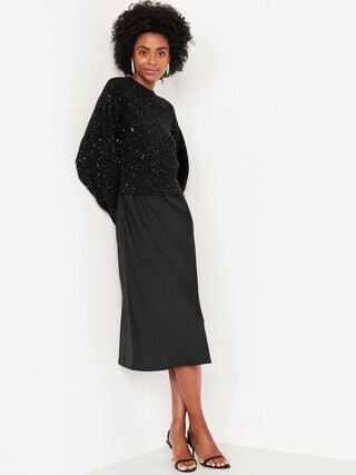 SoSoft Crew-Neck Sequin Sweater | Old Navy (US)