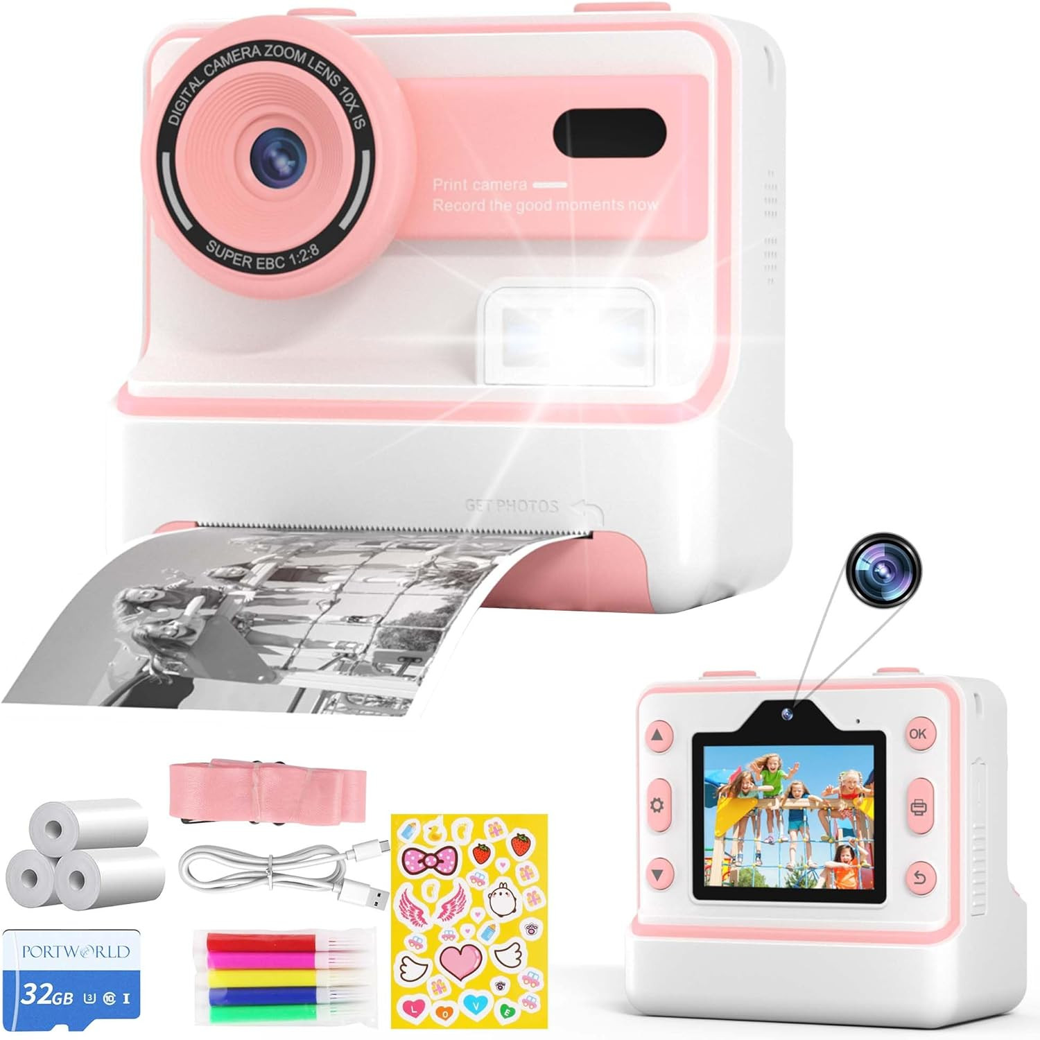 Instant Print Camera for Kids: 48MP With 2.4-inch IPS Screen for Boys Girls Age 3-12, Includes 1 ... | Amazon (US)