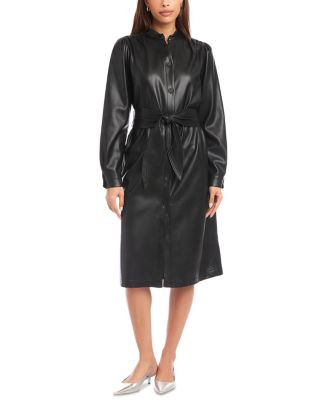 Jennifer Faux Leather Shirtdress | Bloomingdale's (AU)