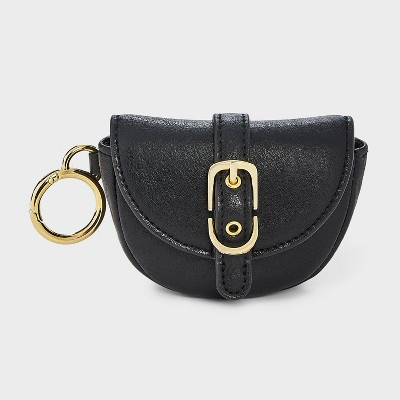 Flap Buckle Card Pouch Bag Charm - Universal Thread™ Black | Target