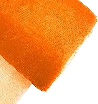 Craft And Party, 54" by 40 Yards (120 ft) Fabric Tulle Bolt for Wedding and Decoration (Orange) | Amazon (US)
