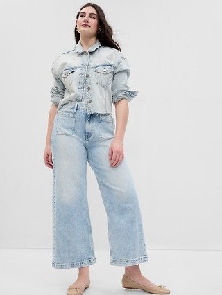 High Rise Stride Ankle Jeans with Washwell | Gap (US)