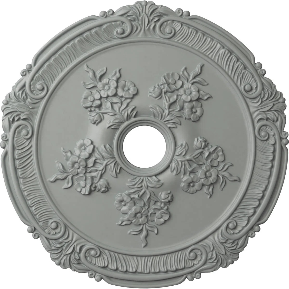 Endurathane Attica with Rose Ceiling Medallion, 26"OD x 3 3/4"ID x 1 1/2"P (Fits Canopies up to 4... | Wayfair North America