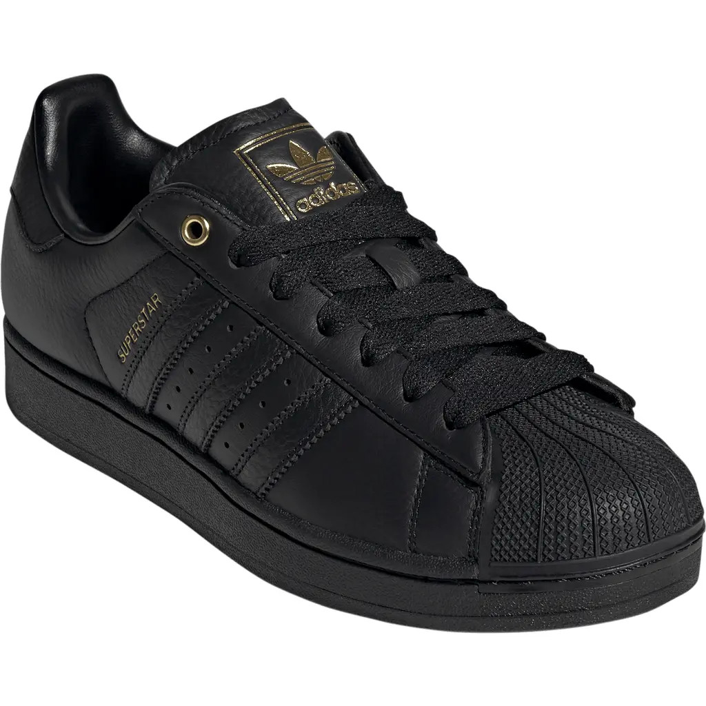 adidas Superstar II Sneaker in Black/black/gold at Nordstrom, Size 10 | Nordstrom