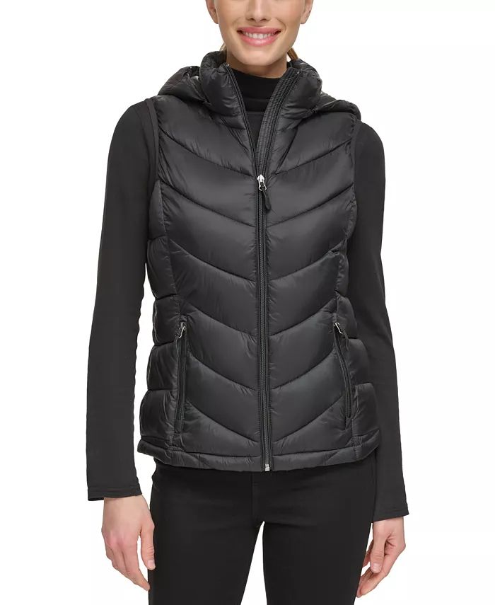 Charter Club Women's Packable Hooded Puffer Vest, Created for Macy's - Macy's | Macy's