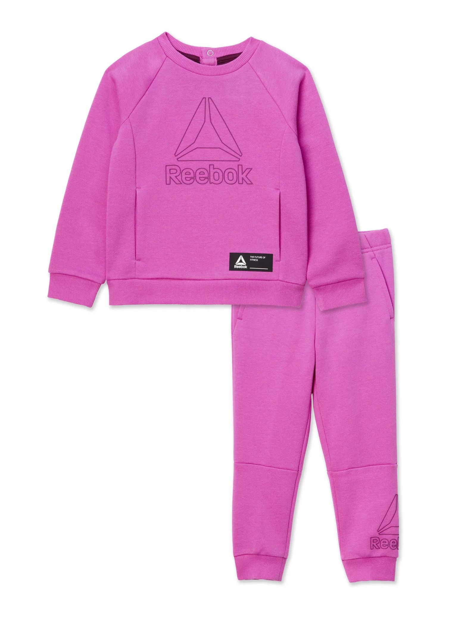 Reebok Toddler Girls Game On Pullover Crew And Jogger Set, 2-Piece, Sizes 12M-5T | Walmart (US)