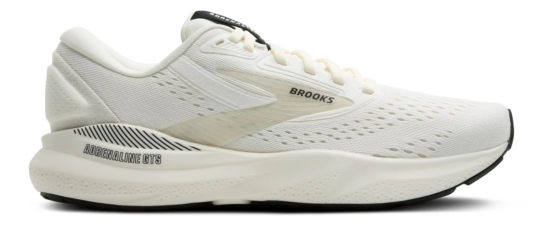 Women's Brooks Adrenaline GTS 24 - Coconut / Black, Size: 7.5, Medium | Footwear - Road Runner Sports | Road Runner Sports