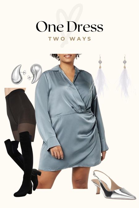 One dress, two ways for the Holidays and NYE for both colder weather and warmer weather events. 

#LTKstyletip #LTKHoliday #LTKparties