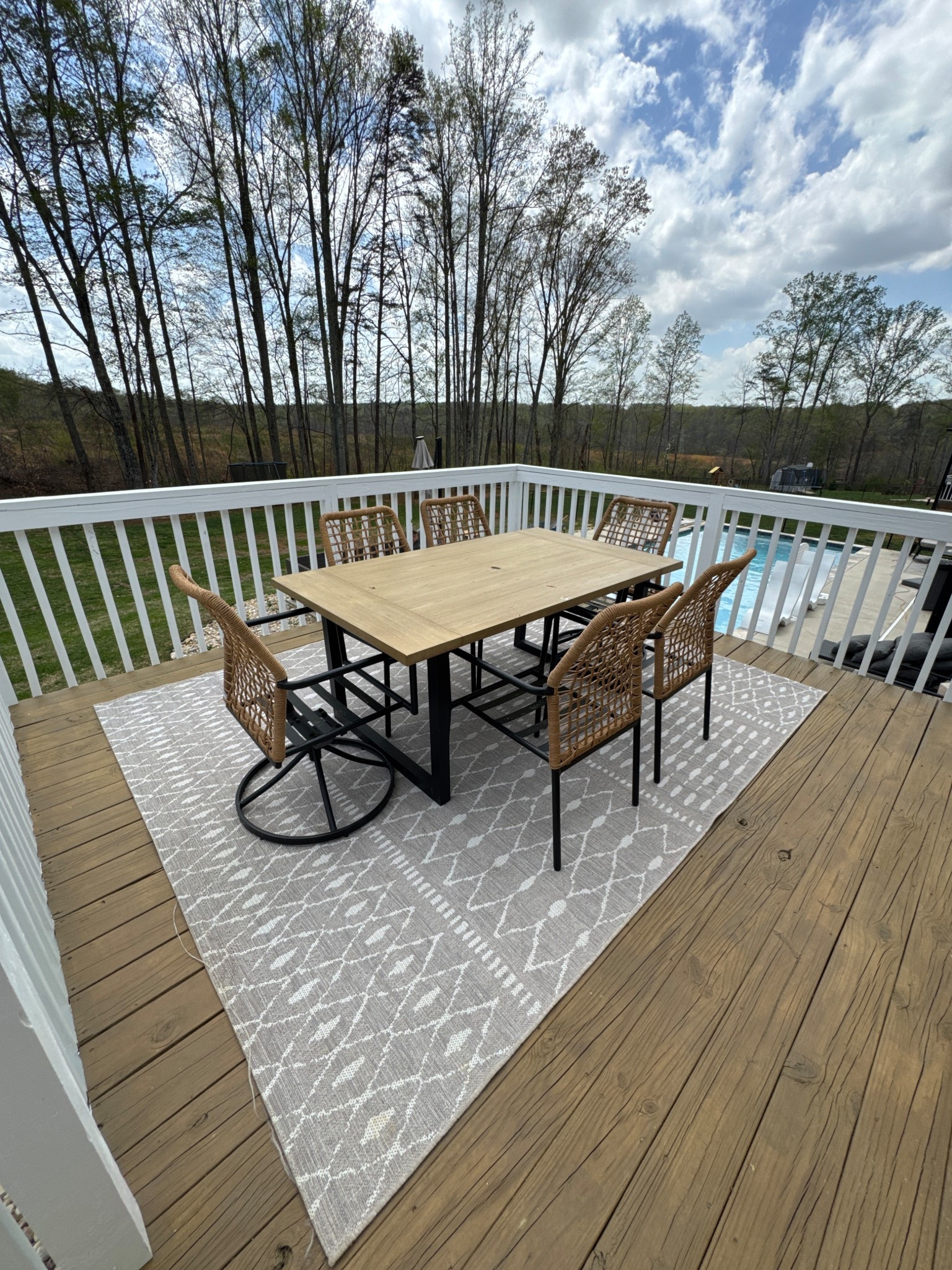 Our deck furniture from Lowe’s is back this year! This doesn’t show the coushiona but they do come with those 

#LTKSeasonal #LTKHome #LTKFamily