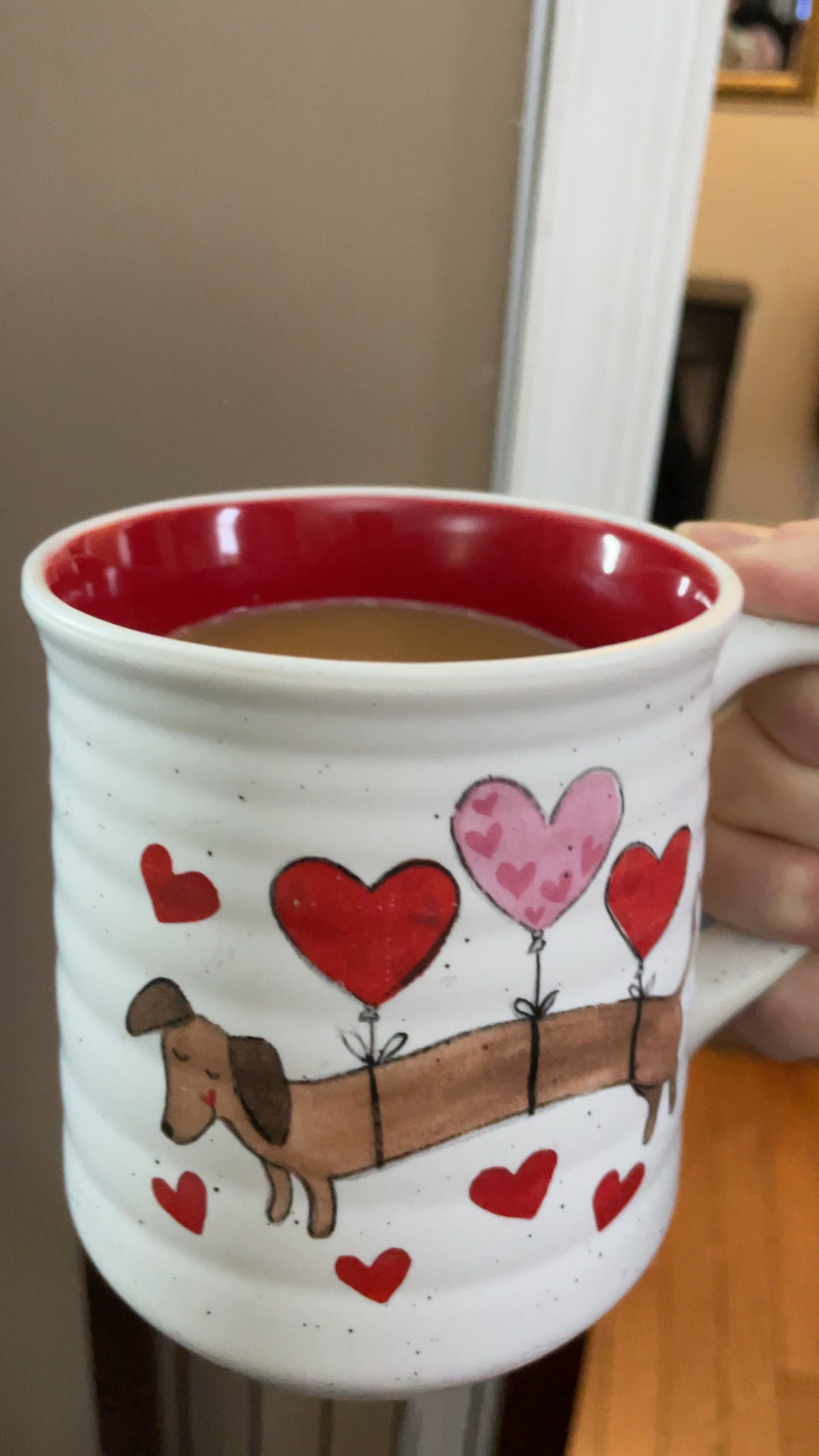 Hearts and dachshund mug from home goods / tjmaxx.
#doxiefinds #dachshundmom

#LTKSeasonal #LTKPets #LTKGiftGuide