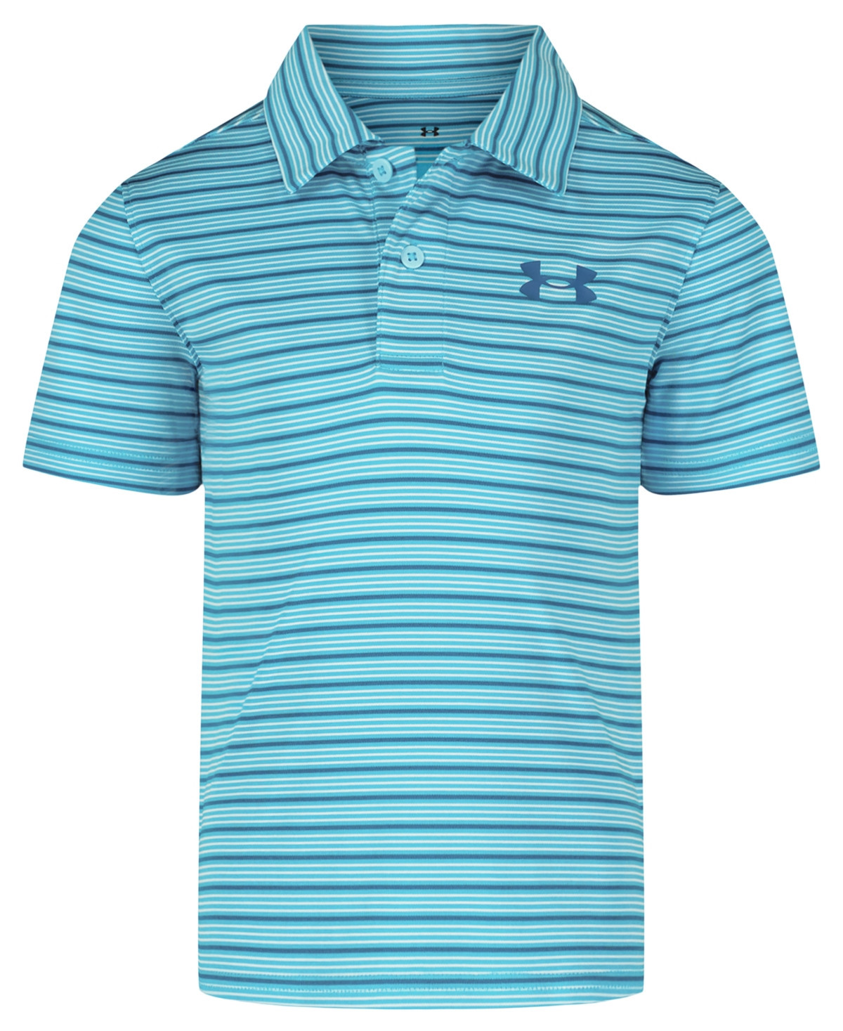 Under Armour Boys' 2T-7 Matchplay Striped Polo Shirt - Blue | Macy's